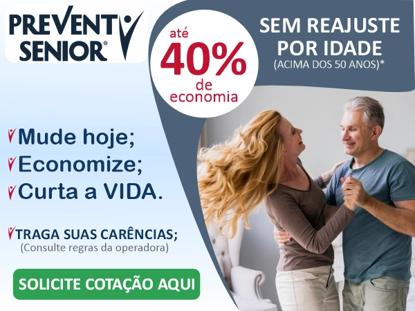 Plano de saúde Prevent Senior sem reajuste por idade para pessoas acima de 50 anos, destacando benefícios e economia.