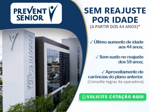 Prevent Senior Sem Reajuste por Idade a Partir dos 44 Anos – Mazza Corretora Plano de saúde Prevent Senior sem reajuste por idade a partir dos 44 anos com atendimento no Hospital Sancta Maggiore.